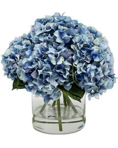 Light Blue Hydrangea in Glass in Acrylic