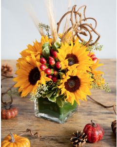 Sunflowers and Berries